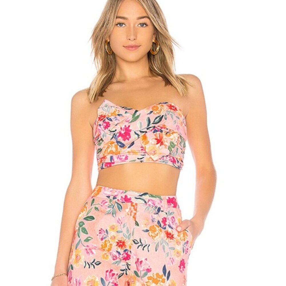 NWT Lovers & Friends Twist Turn Crop Top - Revolve - Size Small - Picture 1 of 8